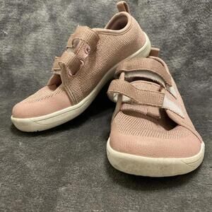 Whitin Barefoot Sneakers Kids Size 2 Pink Cloth Rose Shimmer Shoes Natural Splay